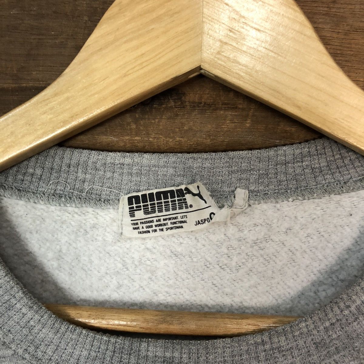 Puma × Vintage Puma vintage Grey Sweatshirt #6000 Size US L / EU 52-54 / 3 - 8 Thumbnail