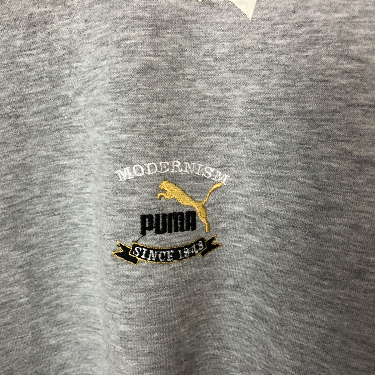 Puma × Vintage Puma vintage Grey Sweatshirt #6000 Size US L / EU 52-54 / 3 - 6 Thumbnail