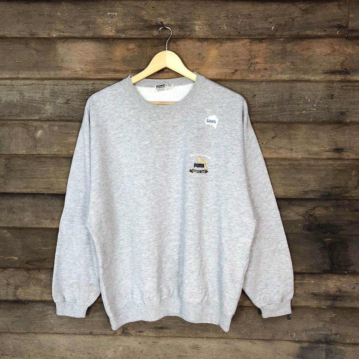 Puma × Vintage Puma vintage Grey Sweatshirt #6000 Size US L / EU 52-54 / 3 - 1 Thumbnail