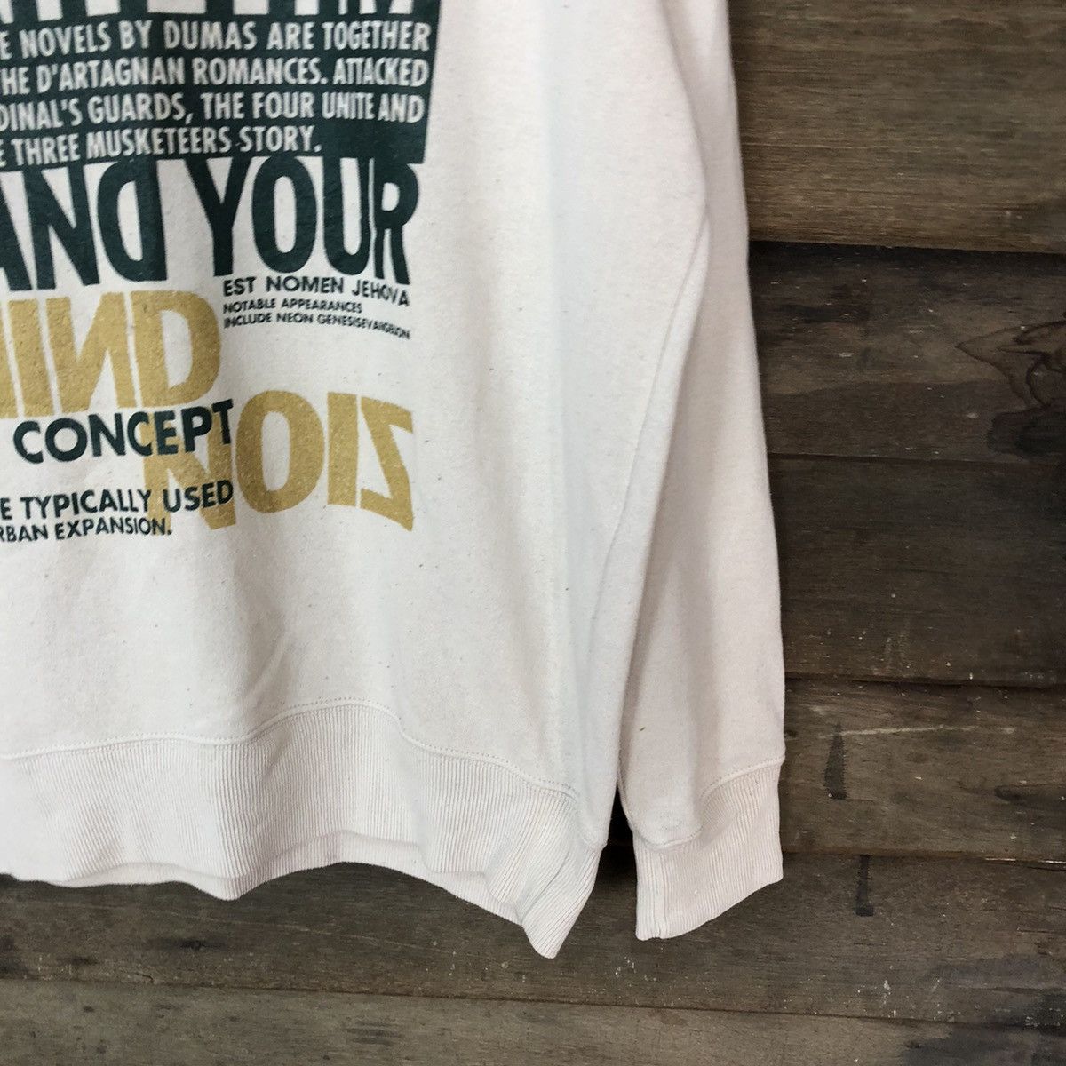 Japanese Brand Japanese Brand vintage Cream Sweatshirt #5998 Size US L / EU 52-54 / 3 - 5 Thumbnail