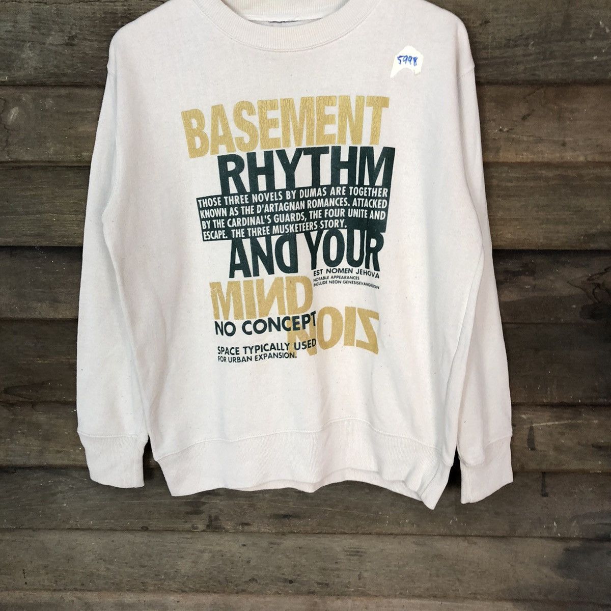 Japanese Brand Japanese Brand vintage Cream Sweatshirt #5998 Size US L / EU 52-54 / 3 - 3 Thumbnail