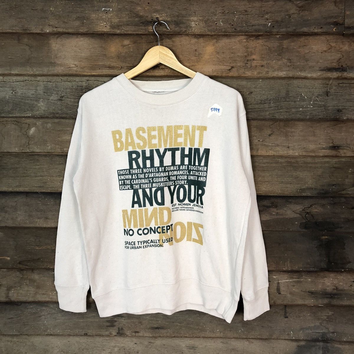 Japanese Brand Japanese Brand vintage Cream Sweatshirt #5998 Size US L / EU 52-54 / 3 - 1 Thumbnail