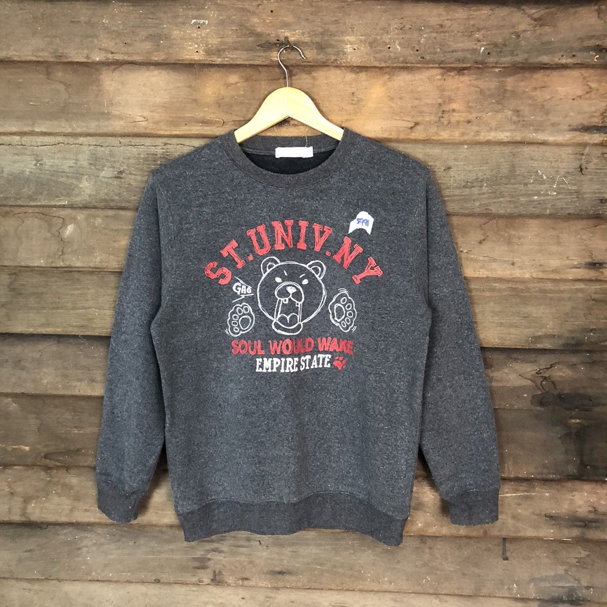 image of O.b.l.o Japan Vintage Grey Sweatshirt 5991, Women's (Size Medium)