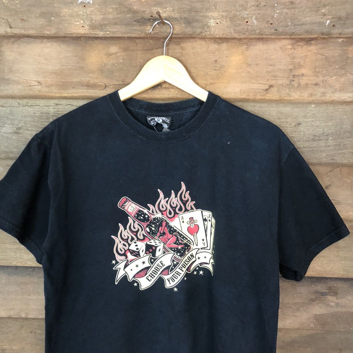 Japanese Brand × Steve And Barrys Steve & Barrys Black T shirt #5066 Size US M / EU 48-50 / 2 - 2 Thumbnail