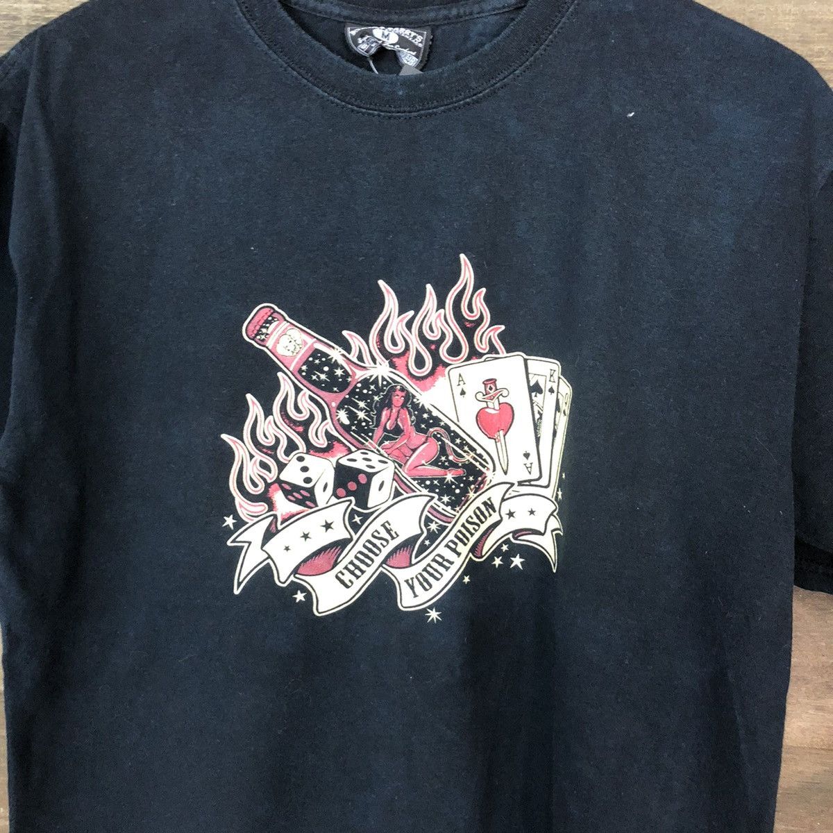 Japanese Brand × Steve And Barrys Steve & Barrys Black T shirt #5066 Size US M / EU 48-50 / 2 - 4 Thumbnail