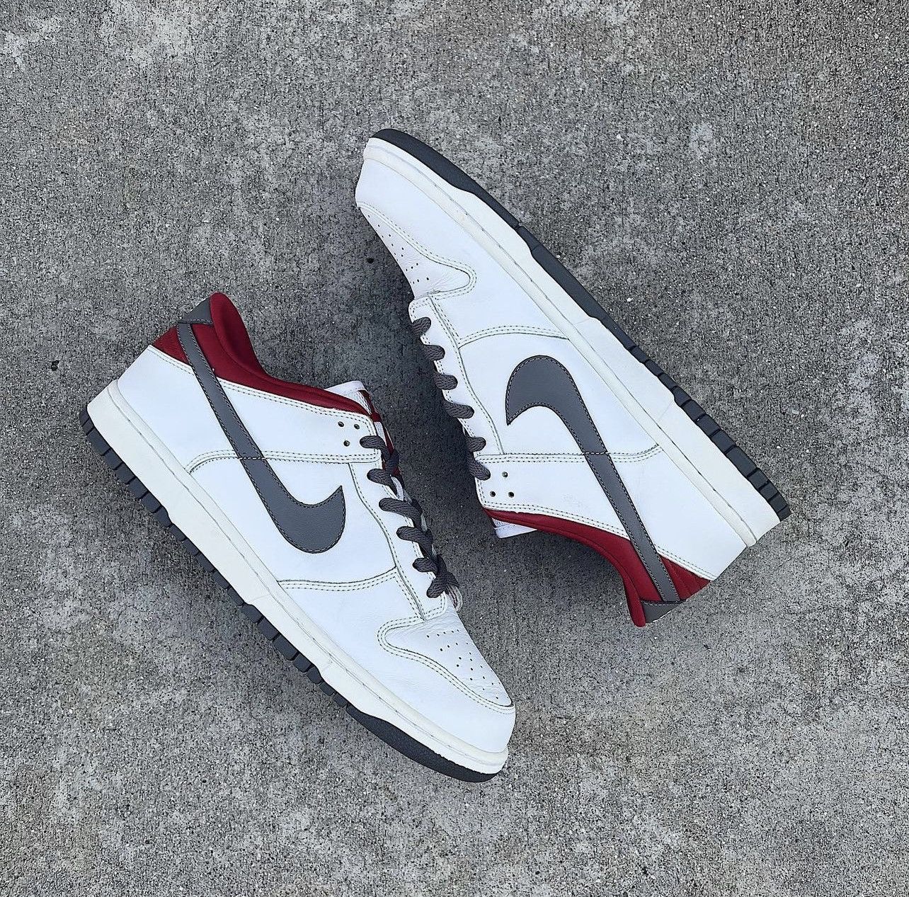 Nike Sz12 Nike Dunk Low 6.0 White/Red/Soft Grey (2006 