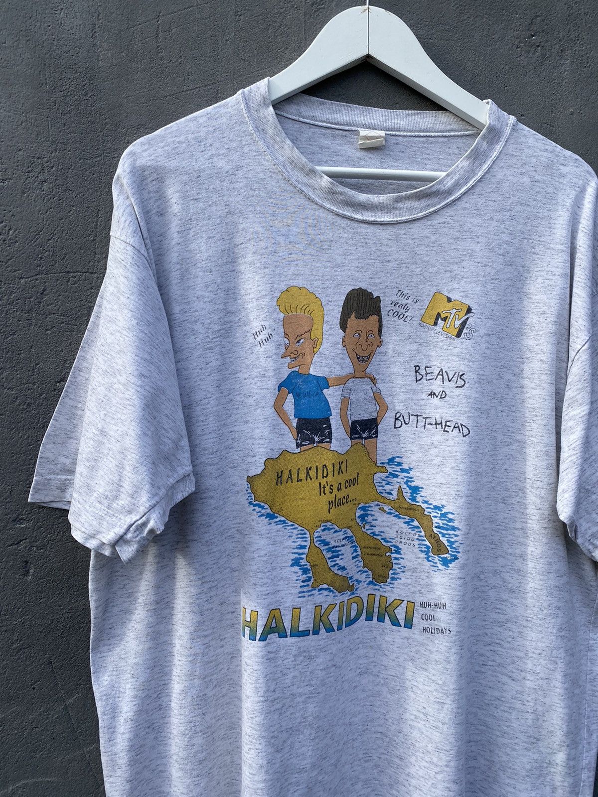 Band Tees Vintage 1990 BEAVIS AND BUTTHEAD Halkidiki MTV Series Tee Size US XL / EU 56 / 4 - 4 Thumbnail