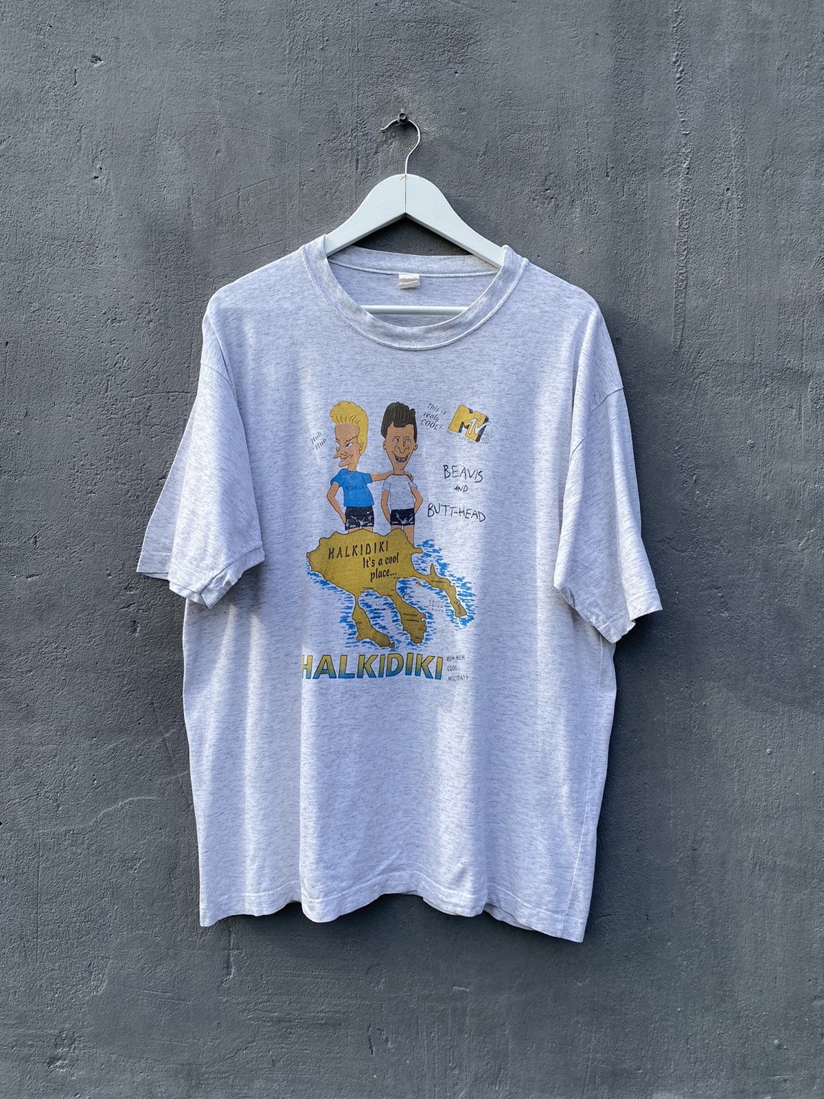 Band Tees Vintage 1990 BEAVIS AND BUTTHEAD Halkidiki MTV Series Tee Size US XL / EU 56 / 4 - 3 Thumbnail