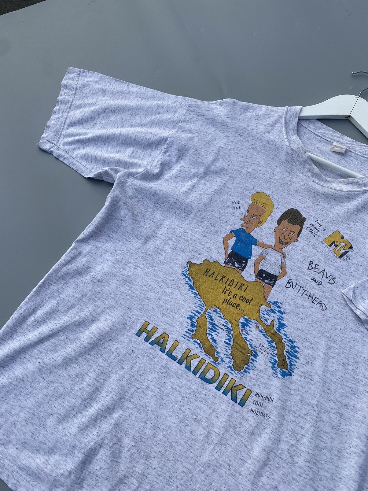 Vintage 1990 BEAVIS AND BUTTHEAD Halkidiki MTV Series Tee