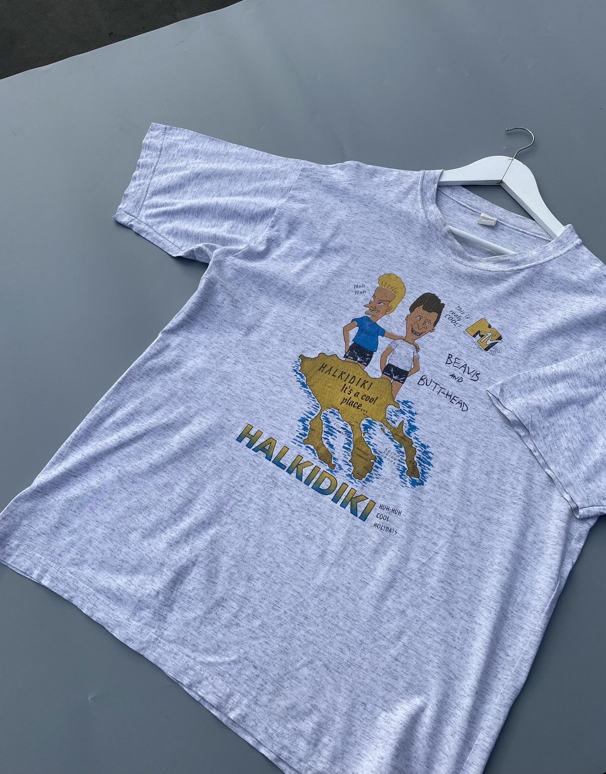 Band Tees Vintage 1990 BEAVIS AND BUTTHEAD Halkidiki MTV Series Tee Size US XL / EU 56 / 4 - 2 Thumbnail