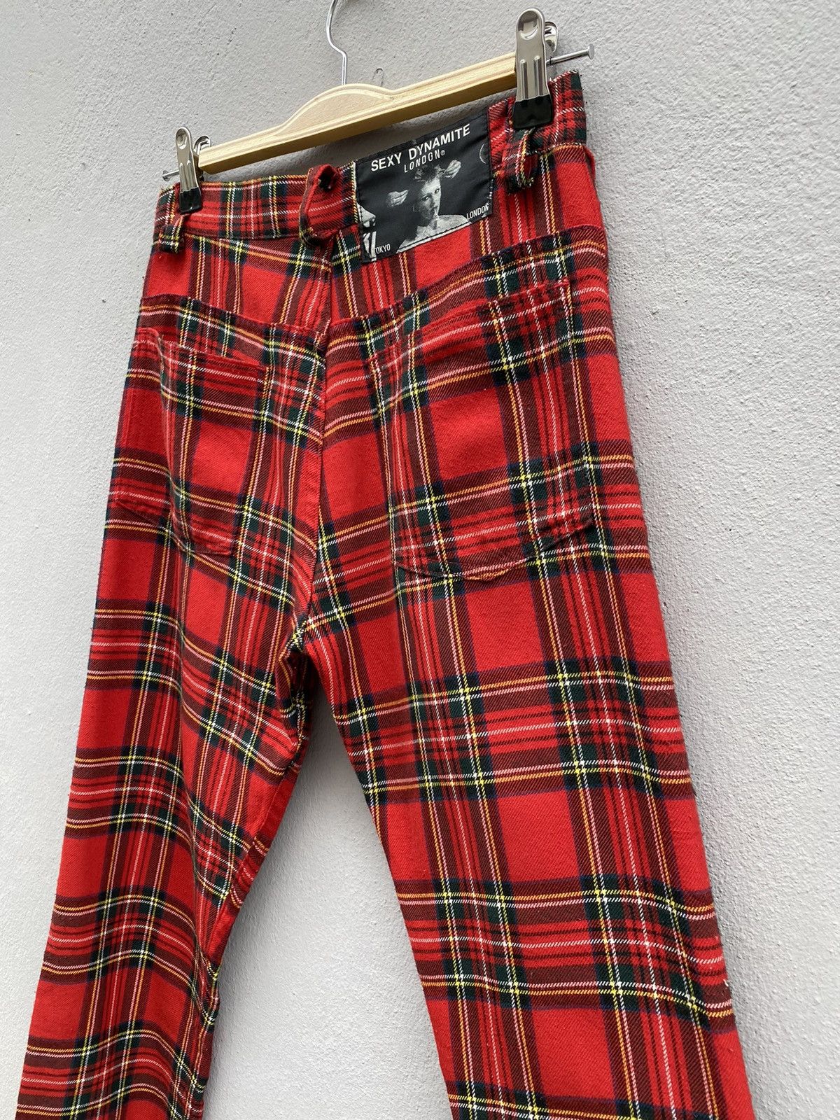 Seditionaries RARE💥Vintage SEXY DYNAMITE LONDON “Red Tartan” Bondage Punk Size US 27 - 5 Thumbnail