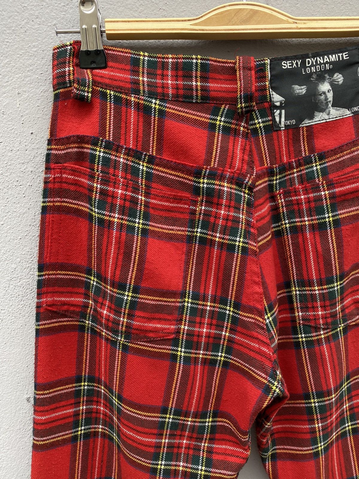 Seditionaries RARE💥Vintage SEXY DYNAMITE LONDON “Red Tartan” Bondage Punk Size US 27 - 6 Thumbnail