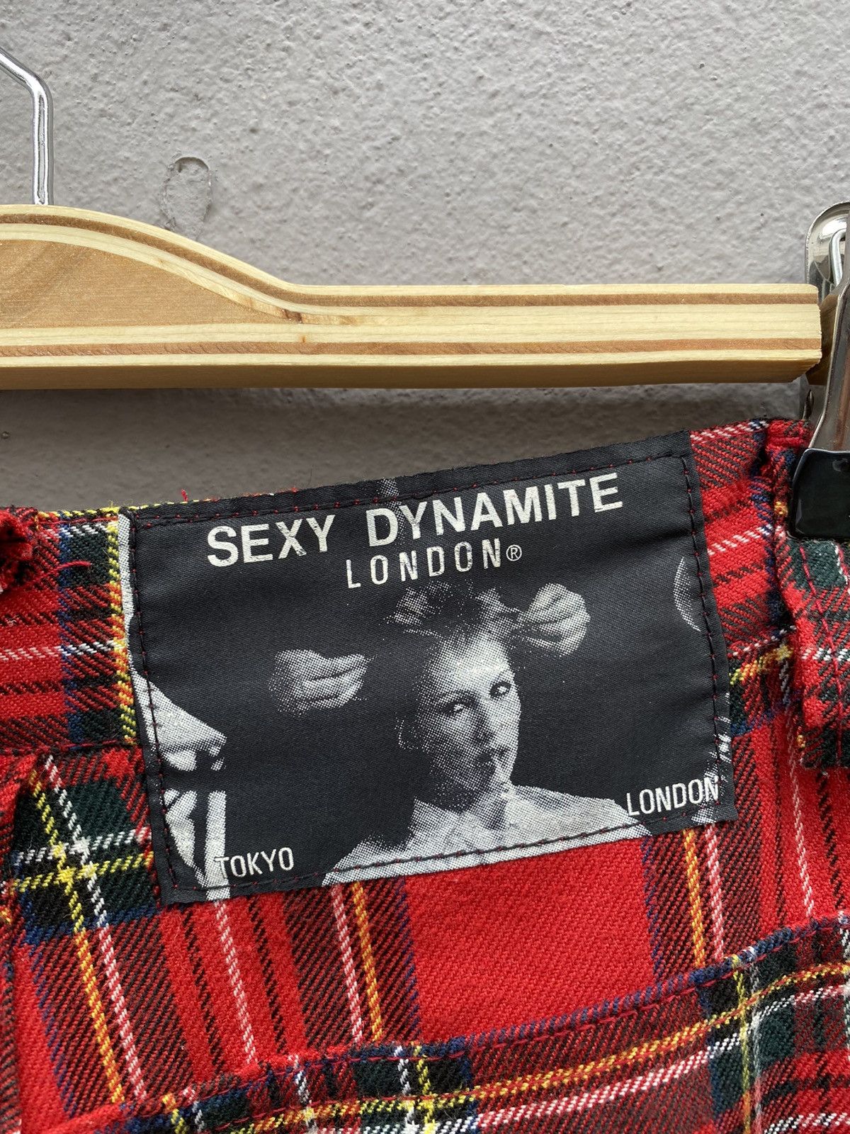 Seditionaries RARE💥Vintage SEXY DYNAMITE LONDON “Red Tartan” Bondage Punk Size US 27 - 8 Thumbnail