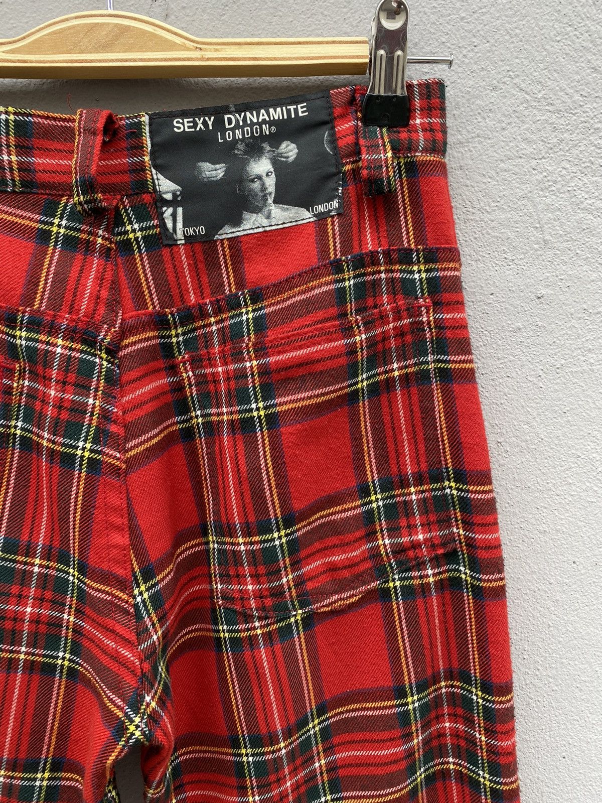 Seditionaries RARE💥Vintage SEXY DYNAMITE LONDON “Red Tartan” Bondage Punk Size US 27 - 4 Thumbnail