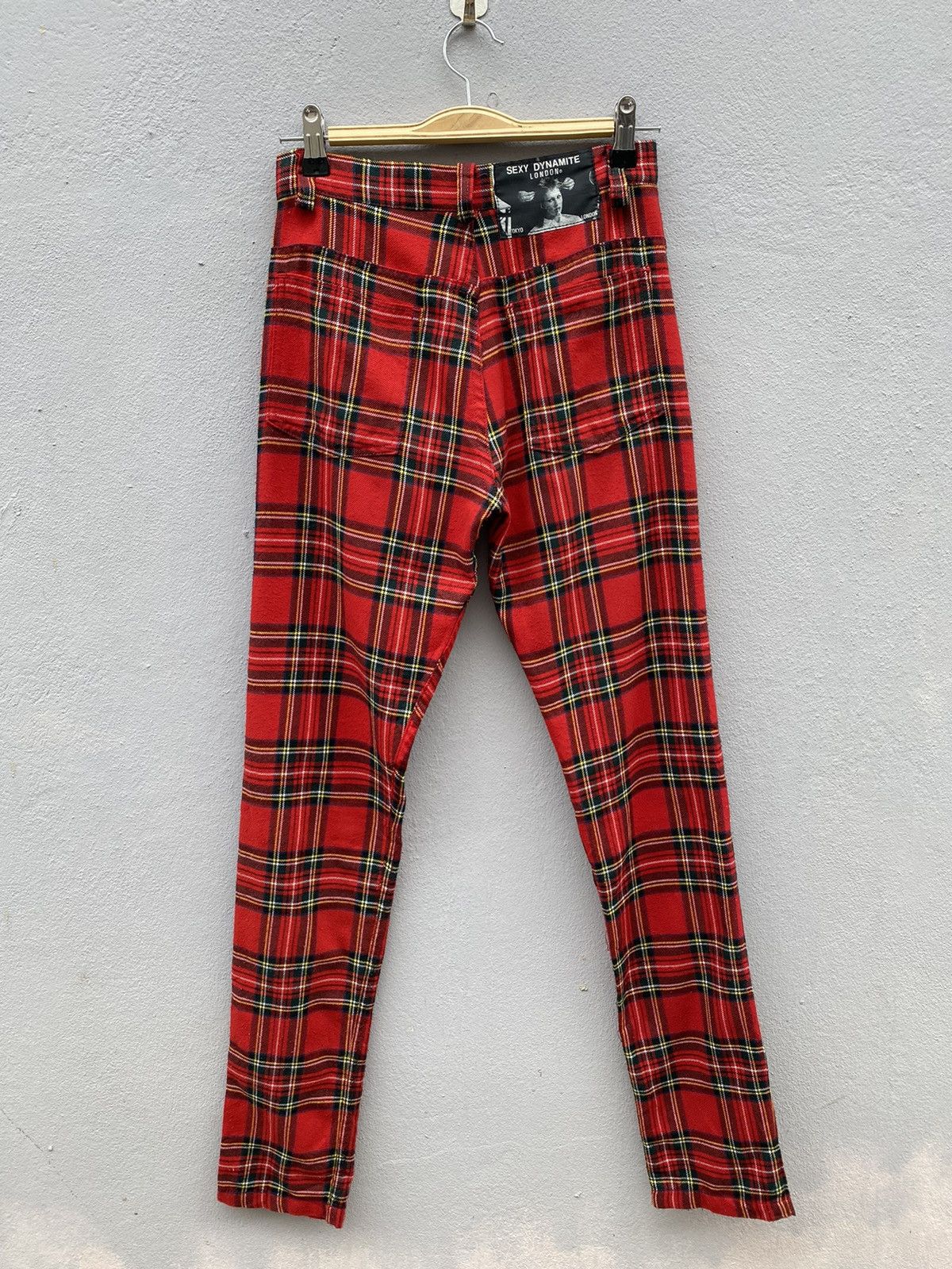 Seditionaries RARE💥Vintage SEXY DYNAMITE LONDON “Red Tartan” Bondage Punk Size US 27 - 2 Thumbnail