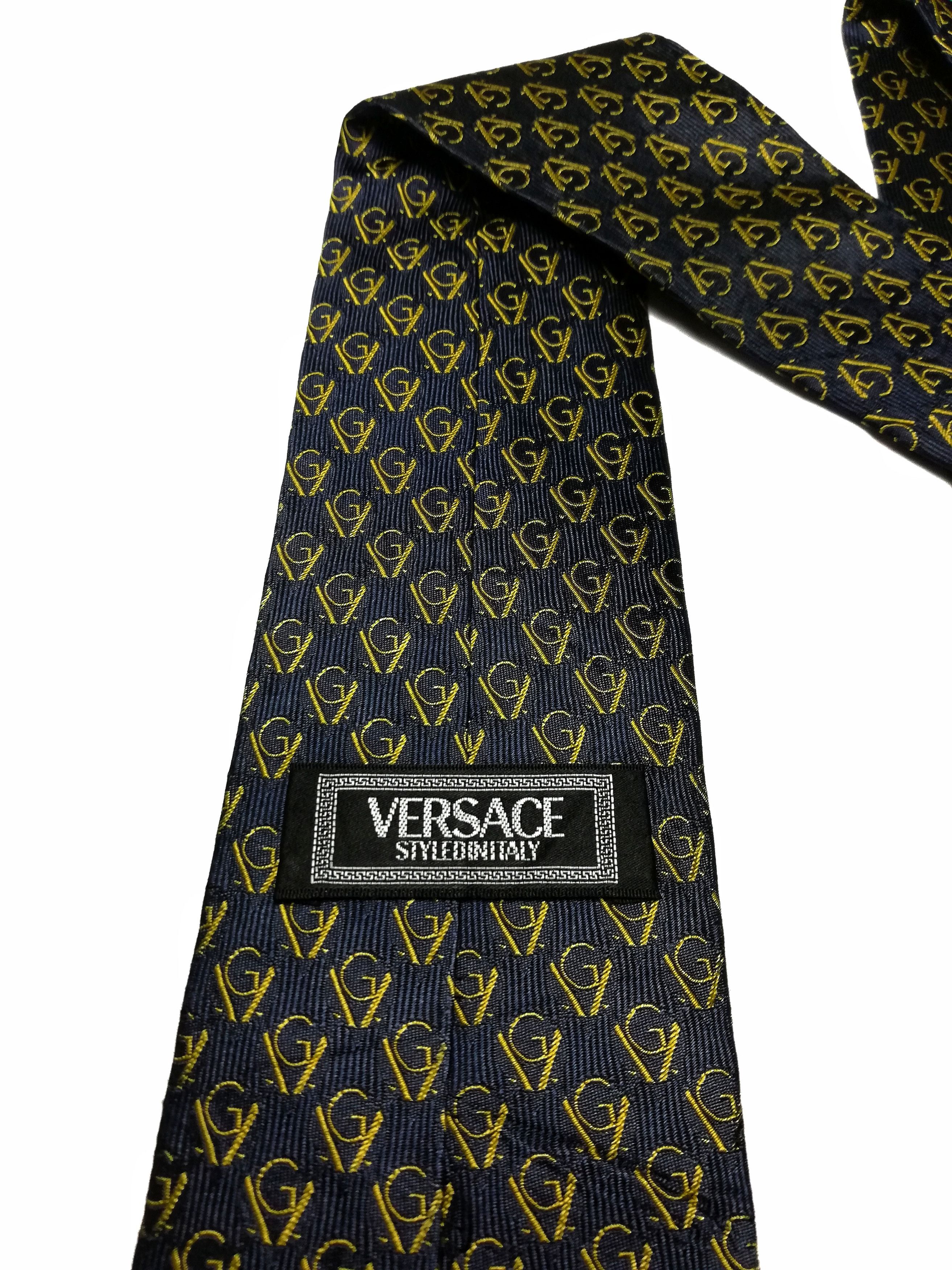 Versace × Versus Versace 🔥Versace Styledinitaly Silk Imported Fabric From Italy Tie Size ONE SIZE - 3 Thumbnail