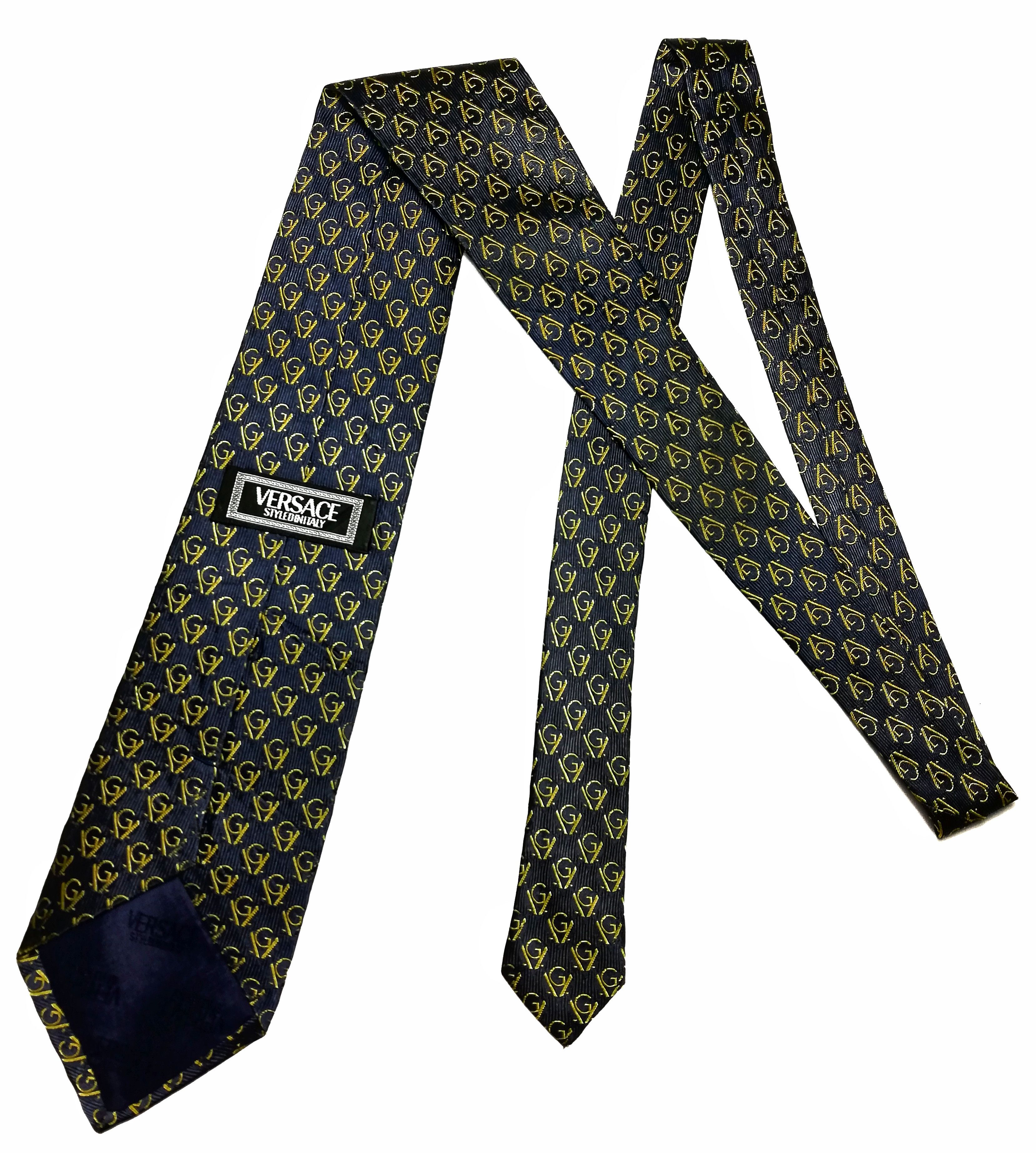 Versace × Versus Versace 🔥Versace Styledinitaly Silk Imported Fabric From Italy Tie Size ONE SIZE - 6 Thumbnail