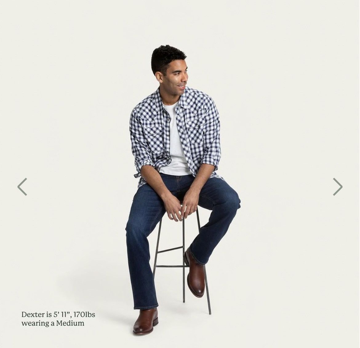 Other Tecovas Brushed Cotton Pearl Snap (Navy Gingham) BRAND NEW Size US S / EU 44-46 / 1 - 6 Thumbnail
