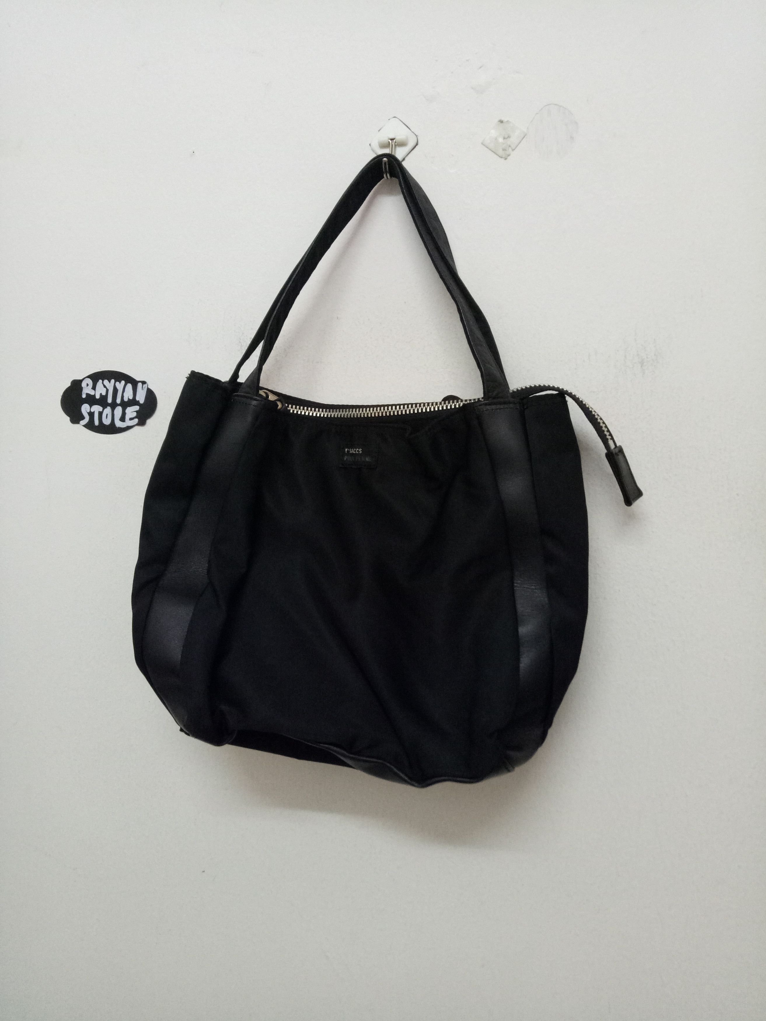 Yohji Yamamoto vtg Yohjj Yamamoto Y'saccs Nylon leather trim mini tote tag Size ONE SIZE - 3 Thumbnail