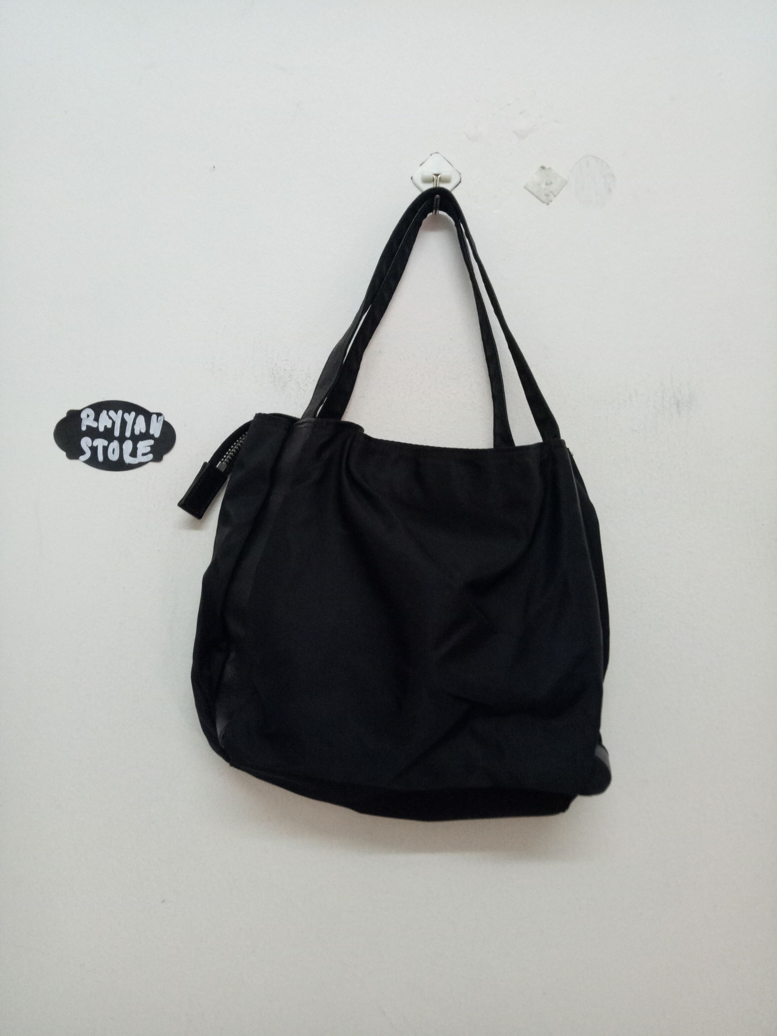 Yohji Yamamoto vtg Yohjj Yamamoto Y'saccs Nylon leather trim mini tote tag Size ONE SIZE - 6 Thumbnail