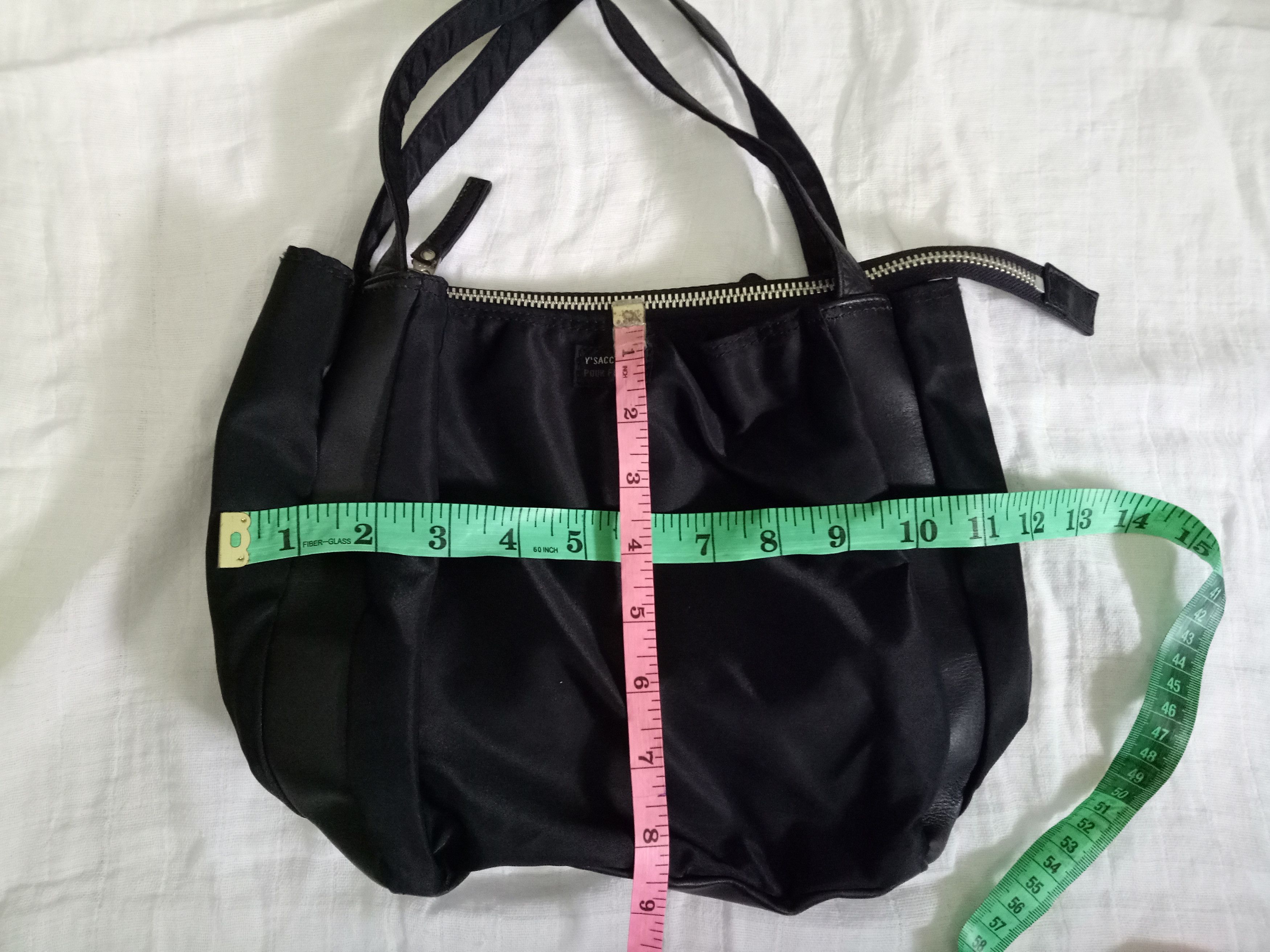 Yohji Yamamoto vtg Yohjj Yamamoto Y'saccs Nylon leather trim mini tote tag Size ONE SIZE - 8 Thumbnail