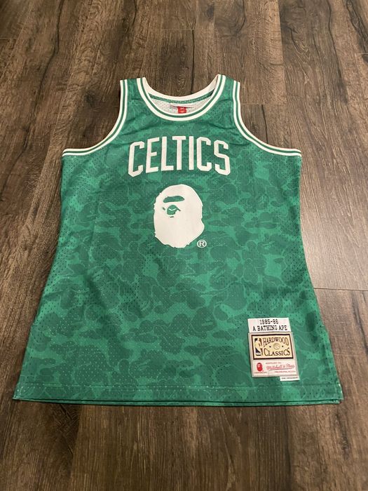 Bape Bape x Mitchell & Ness Celtics Swingman Jersey | Grailed