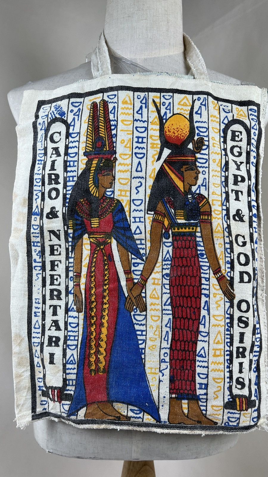 Vintage Vintage TUT.ANKH AMUNS Full Print Canvas Totebag Size ONE SIZE - 4 Thumbnail