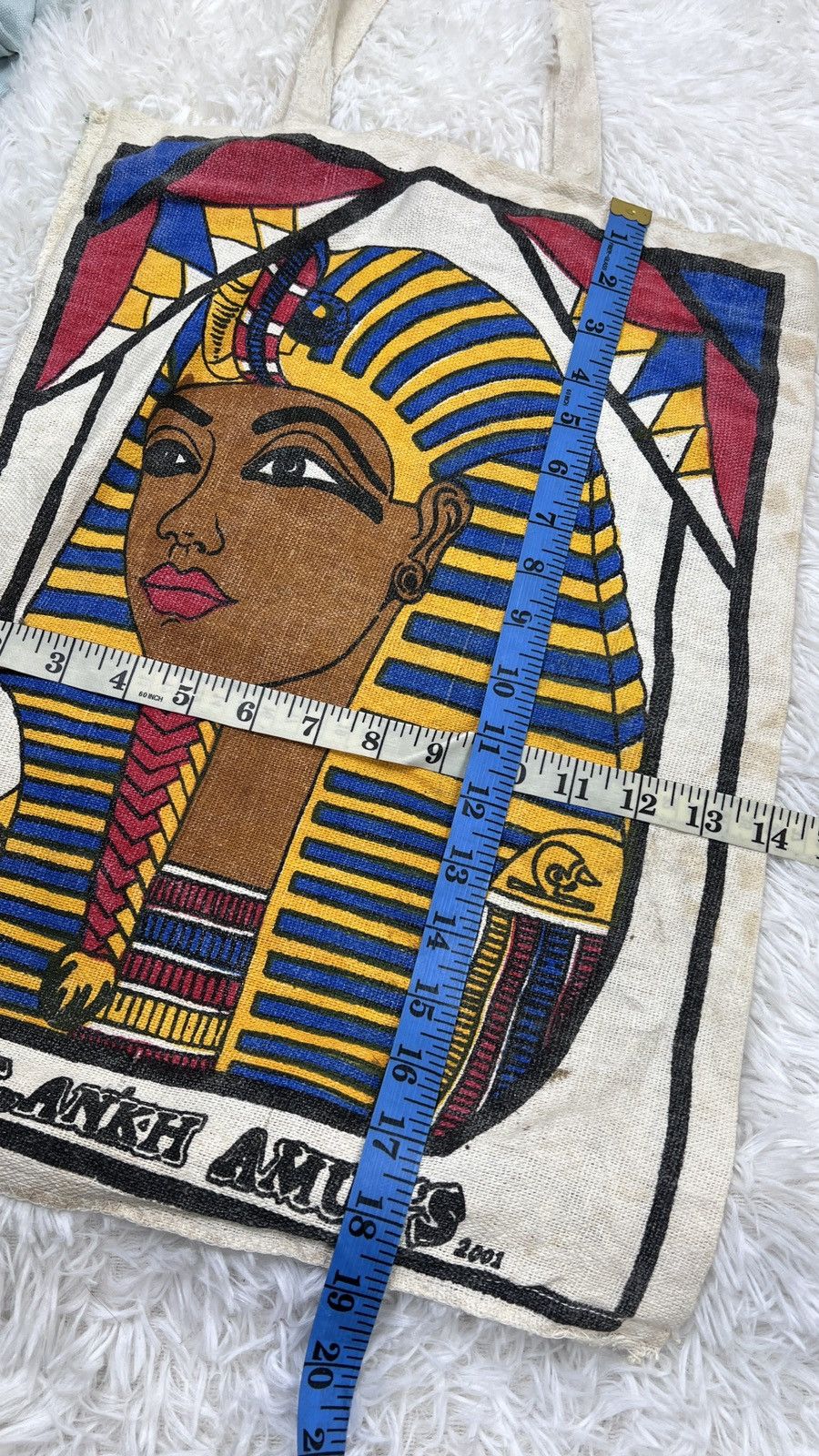Vintage Vintage TUT.ANKH AMUNS Full Print Canvas Totebag Size ONE SIZE - 5 Thumbnail