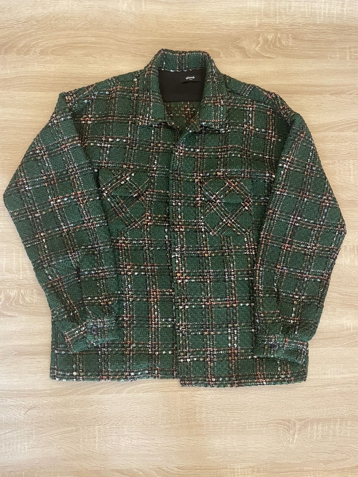 ジャケット・アウター readymade tweed shirt jacket vintage ジャケット・アウター readymade tweed shirt jacket vintage