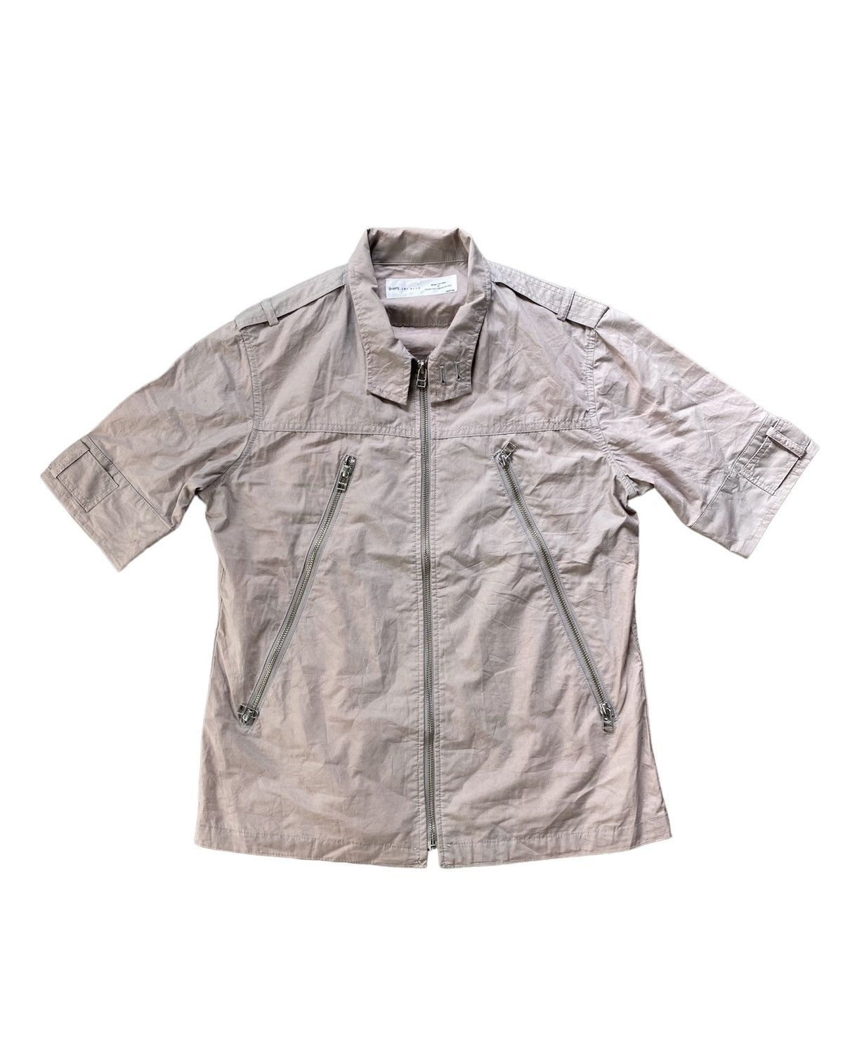 Japanese Brand Vtg SHIP Japan “5 zip” Dual Zipper cargo shirt Made in Japan Size US M / EU 48-50 / 2 - 1 Thumbnail