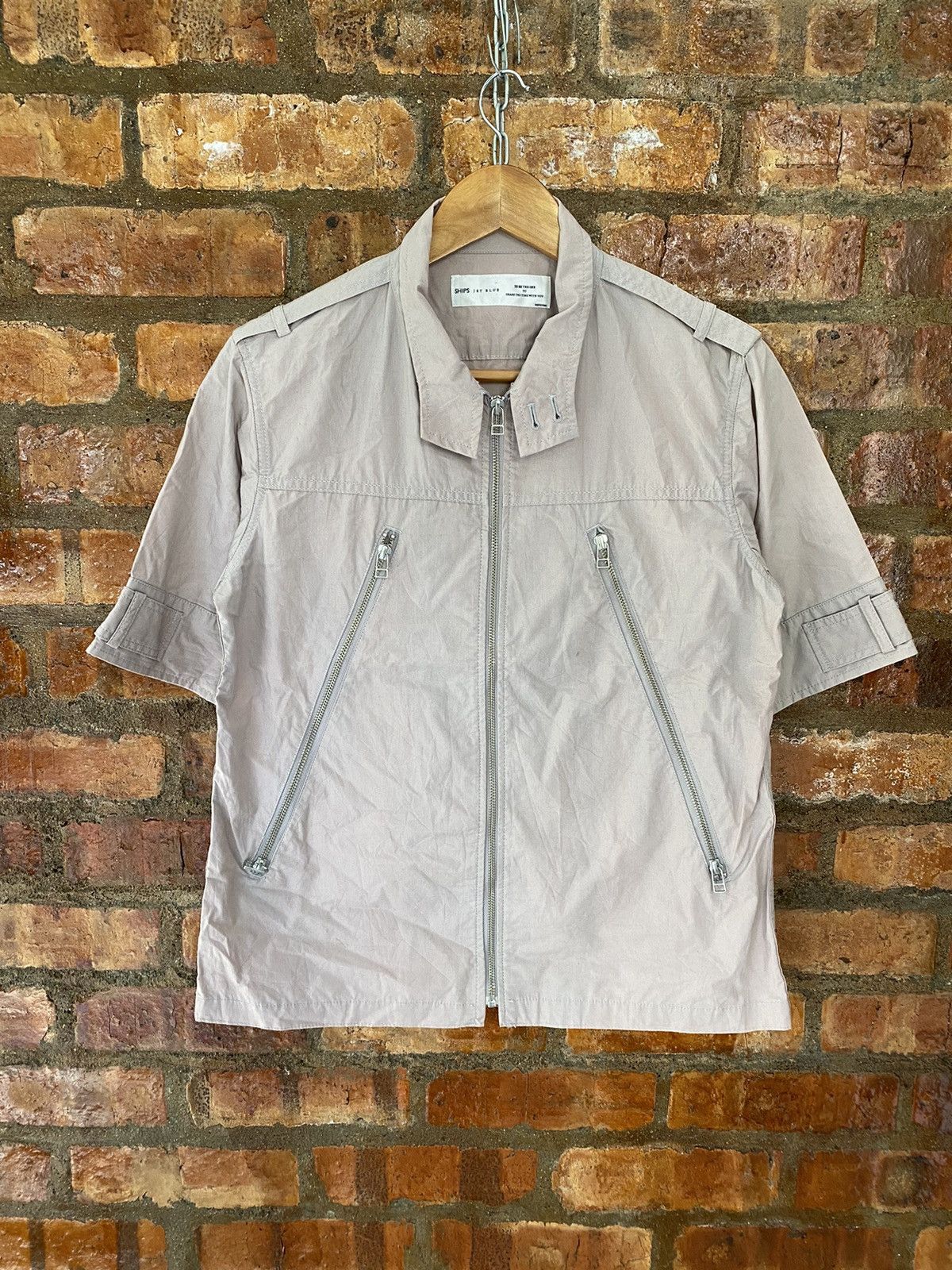 Japanese Brand Vtg SHIP Japan “5 zip” Dual Zipper cargo shirt Made in Japan Size US M / EU 48-50 / 2 - 2 Thumbnail