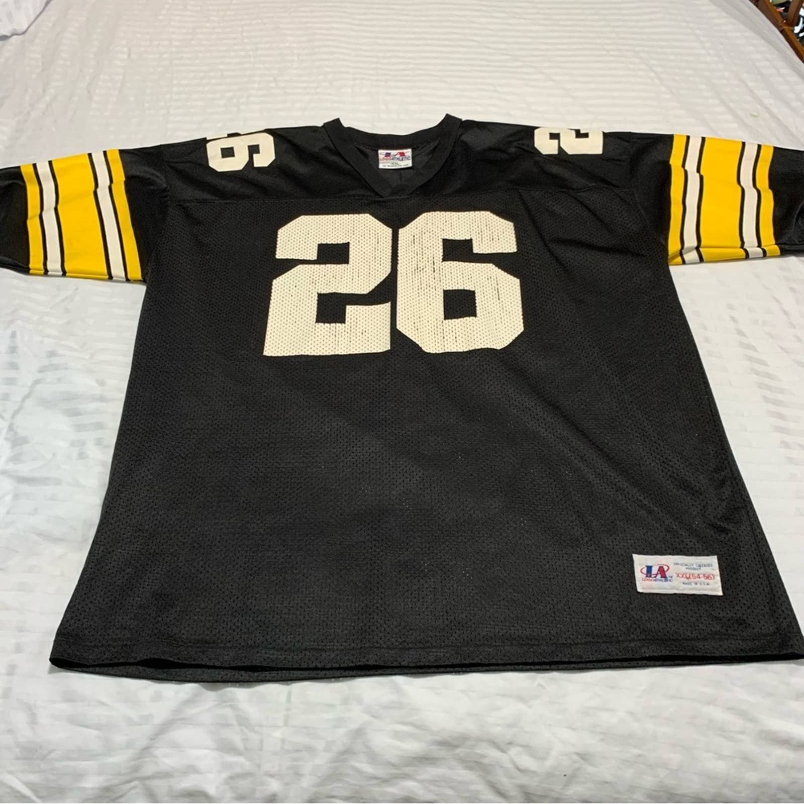 thumbnail interactive-video image 1 of Rod Woodson Custom Sewn Stitched Black Jersey - Pittsburgh Steelers - Men's Sizes M, L, XL, 2XL (Unsigned) 1 of 5