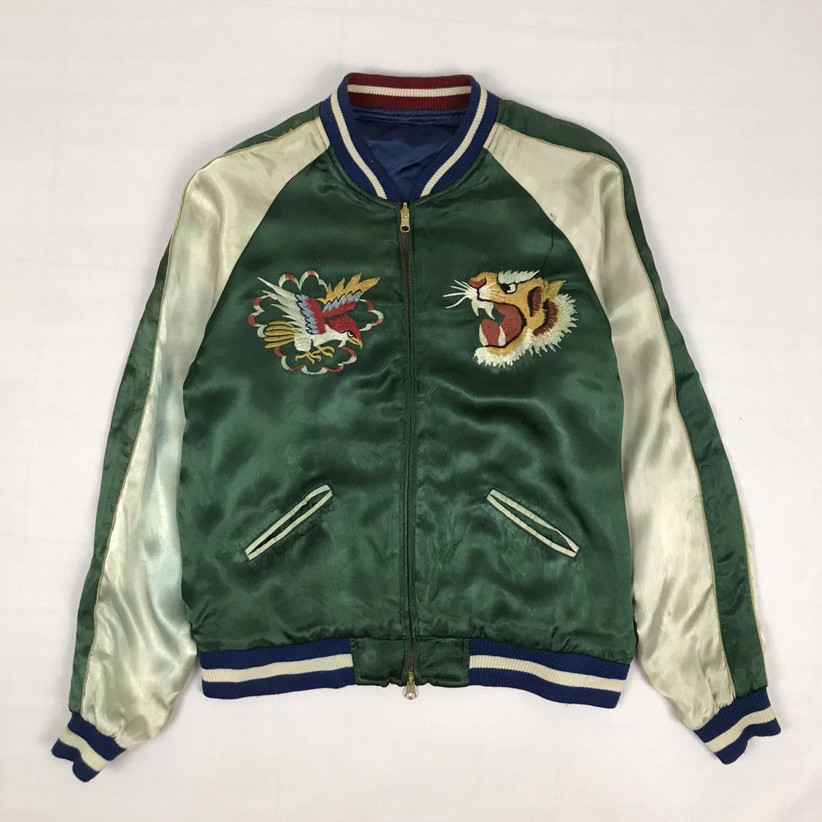 Japanese Brand Vintage Japanese Souvenir Sukajan Rayon Reversible Jacket Size US L / EU 52-54 / 3 - 5 Thumbnail