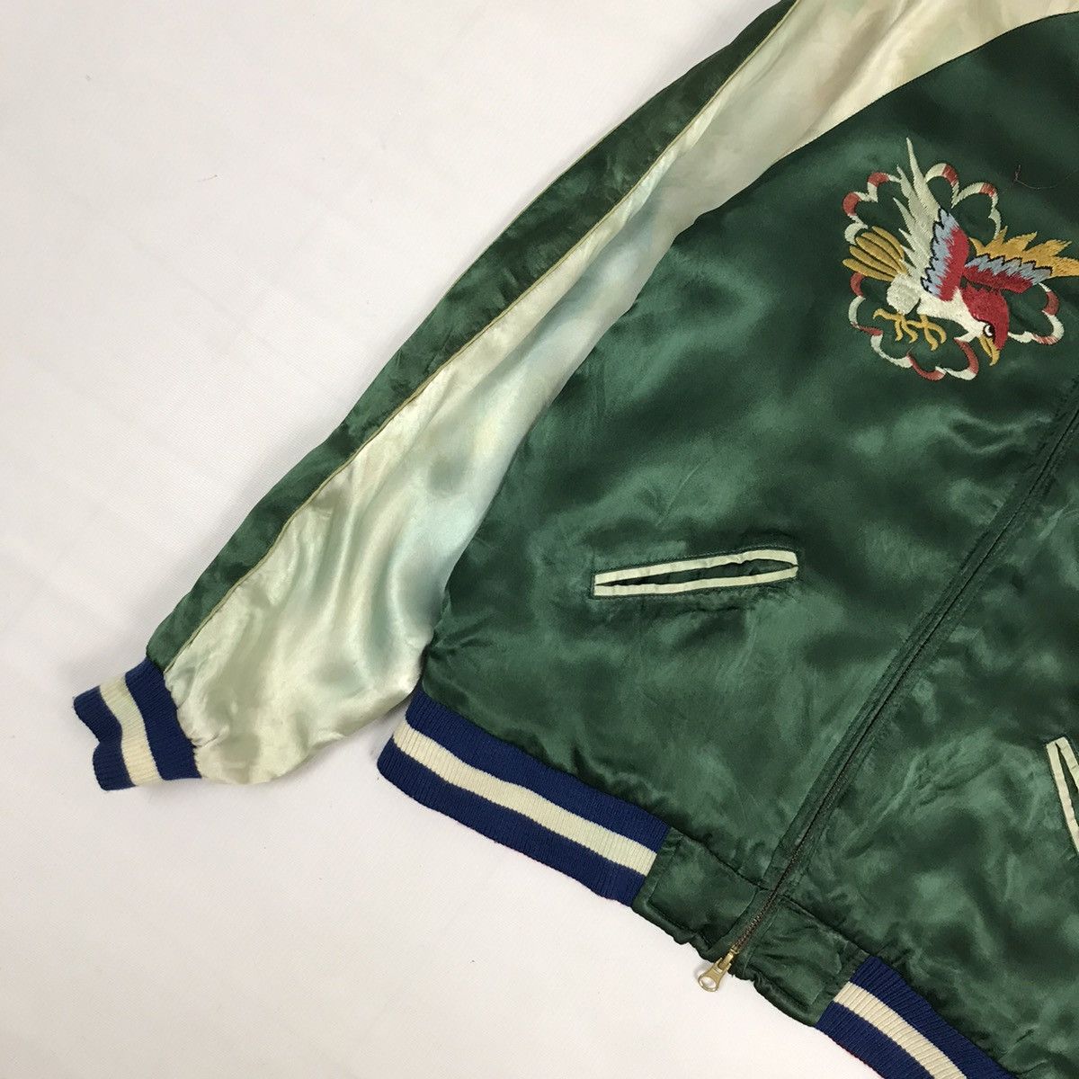 Japanese Brand Vintage Japanese Souvenir Sukajan Rayon Reversible Jacket Size US L / EU 52-54 / 3 - 7 Thumbnail