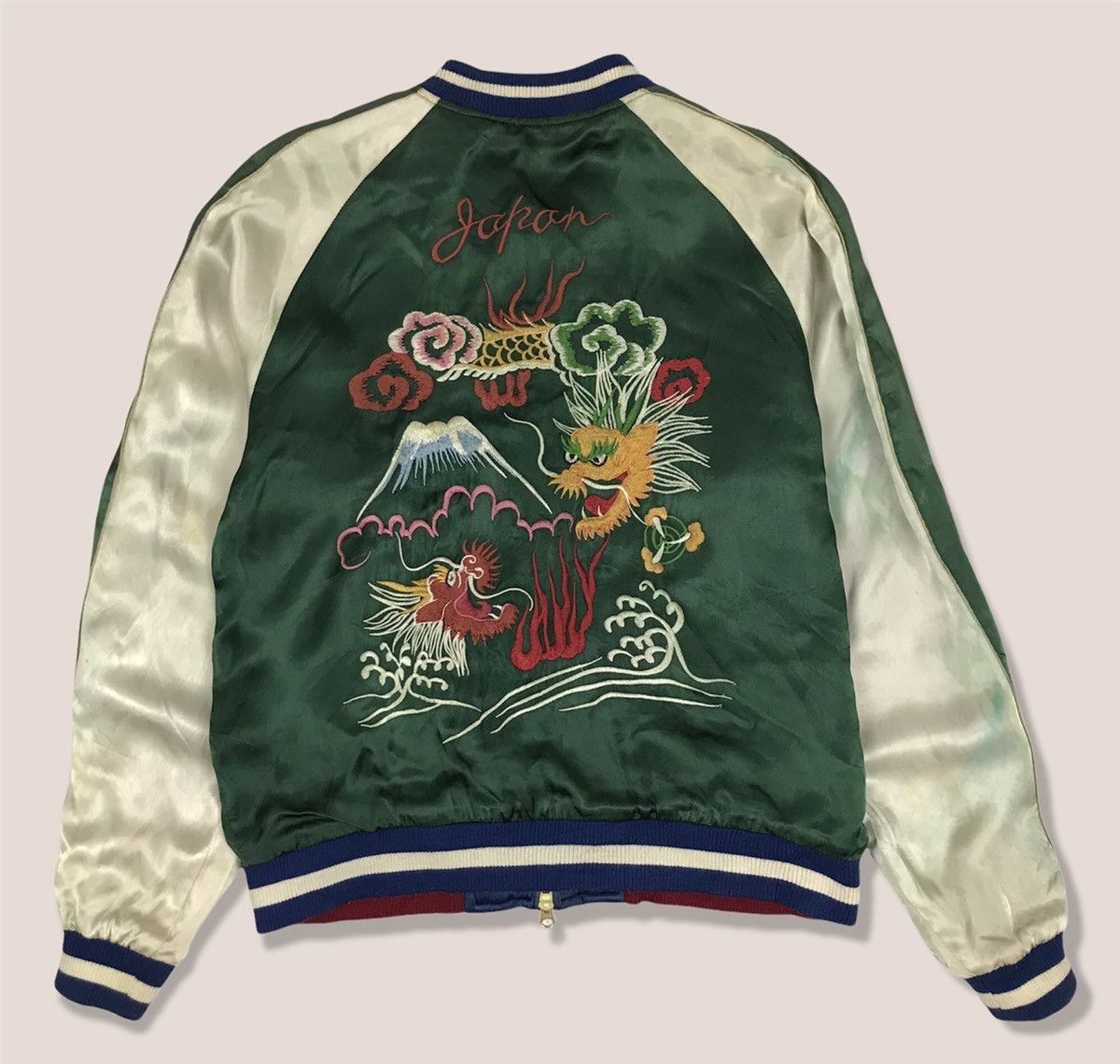 Japanese Brand Vintage Japanese Souvenir Sukajan Rayon Reversible Jacket Size US L / EU 52-54 / 3 - 1 Thumbnail