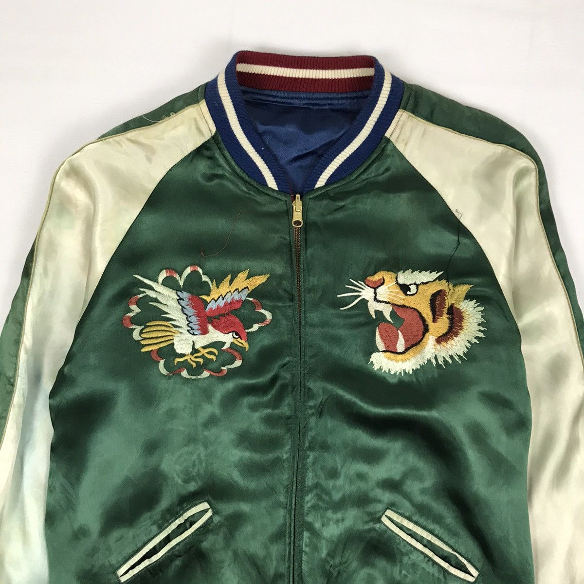 Japanese Brand Vintage Japanese Souvenir Sukajan Rayon Reversible Jacket Size US L / EU 52-54 / 3 - 6 Thumbnail