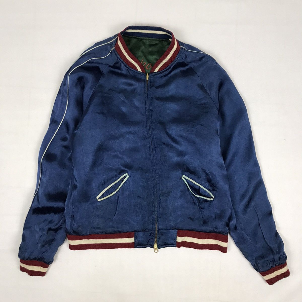Japanese Brand Vintage Japanese Souvenir Sukajan Rayon Reversible Jacket Size US L / EU 52-54 / 3 - 10 Thumbnail