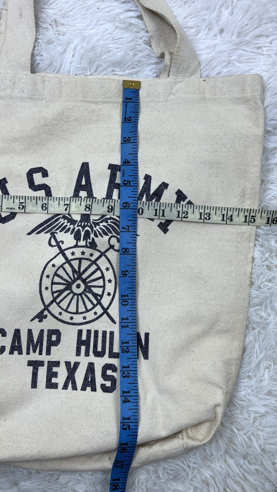 Vintage U.S ARMY Camp Hulen Texas Military Tote bag Size ONE SIZE - 5 Thumbnail