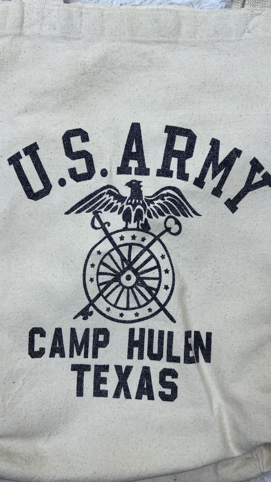 Vintage U.S ARMY Camp Hulen Texas Military Tote bag Size ONE SIZE - 2 Thumbnail