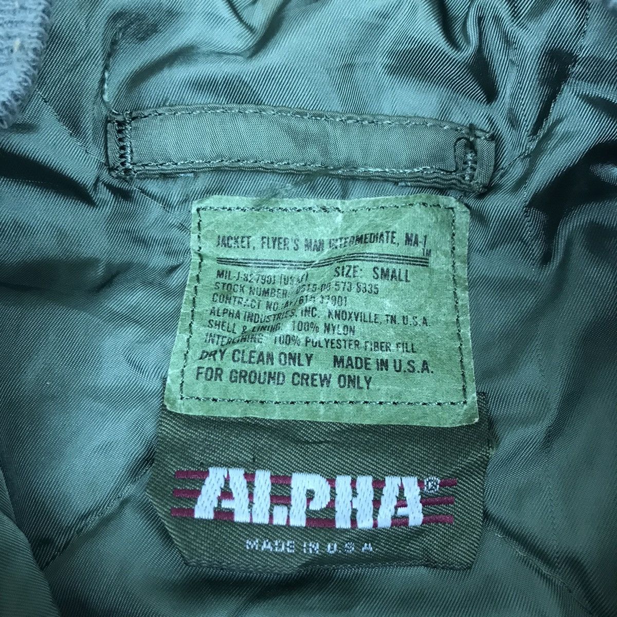 Alpha Industries × Vintage Vintage Alpha Indusries Bomber Jacket Size US S / EU 44-46 / 1 - 7 Thumbnail