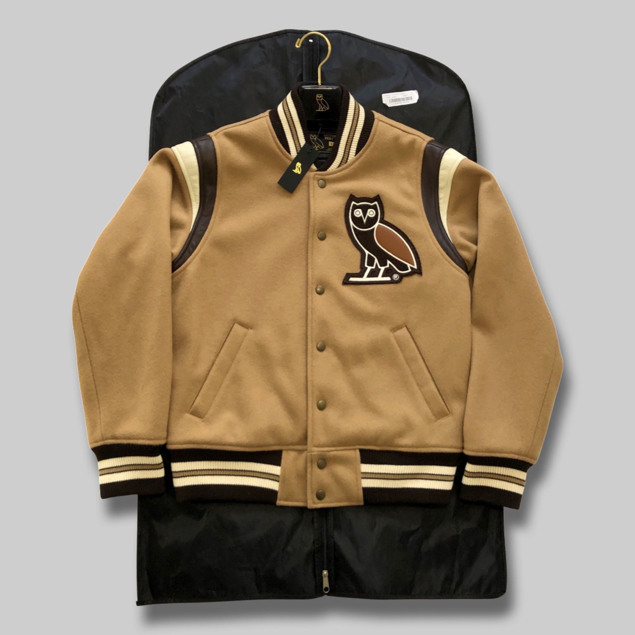 Drake OVO SOPHOMORE JACKET - KHAKI TEAM VARSITY JACKET 2017 Size US XXL / EU 58 / 5 - 1 Thumbnail