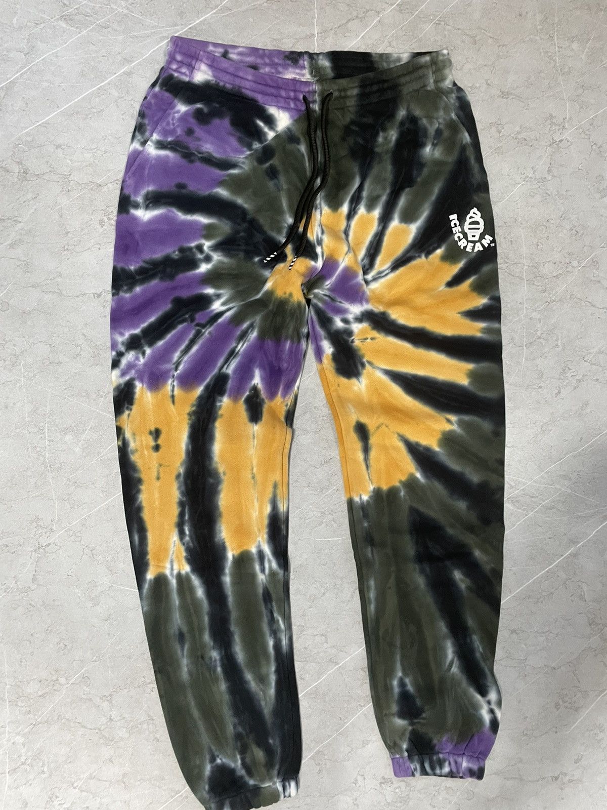 Icecream UNWORN* ICECREAM Tie dye sweatpants L Size US 34 / EU 50 - 1 Thumbnail