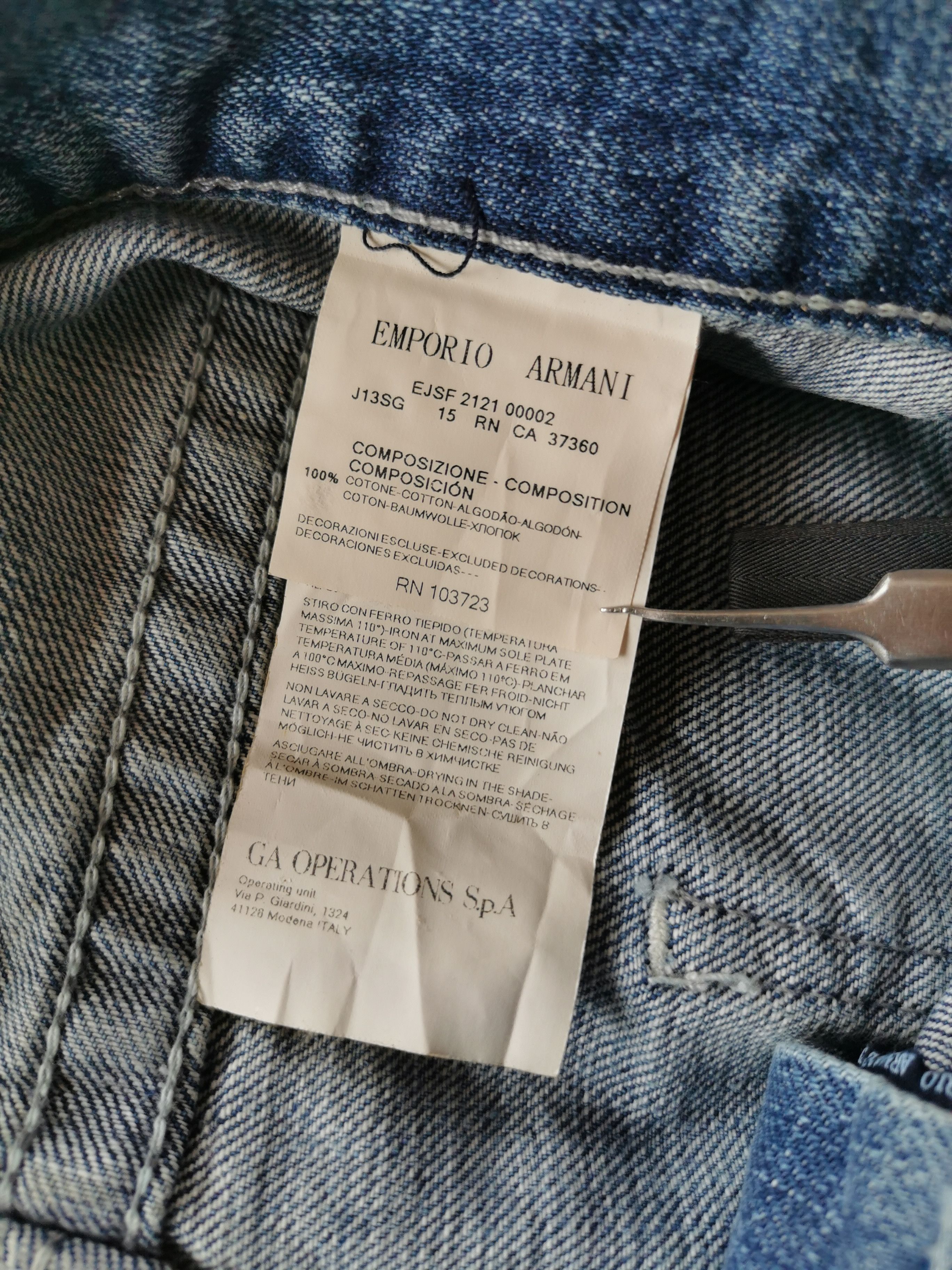 Emporio Armani Emporio Armani Regular Straight Jeans Size US 36 / EU 52 - 4 Thumbnail