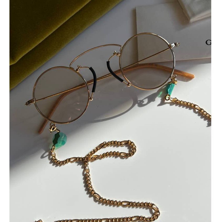 Gucci NEW Gucci GG1088S Gold Oversized Aviator with Chain