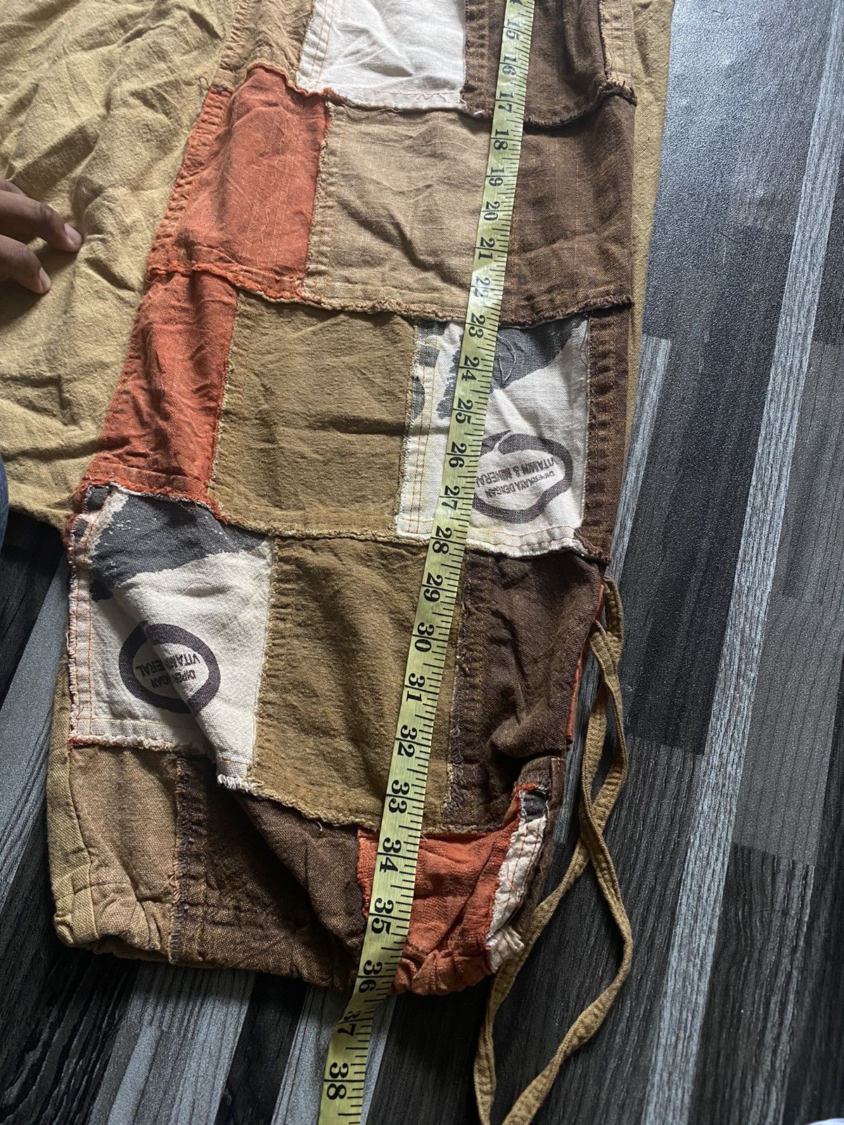 Japanese Brand × Vintage Vintage Japanese Brands harem pants pacthwork Size US 29 - 11 Thumbnail