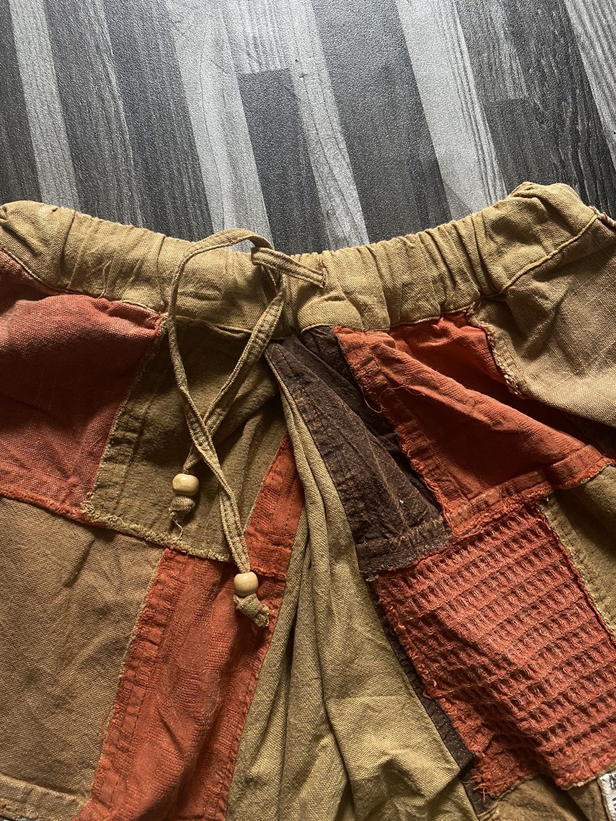 Japanese Brand × Vintage Vintage Japanese Brands harem pants pacthwork Size US 29 - 5 Thumbnail