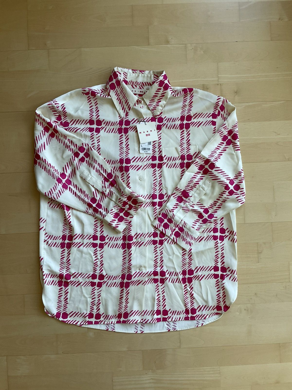 Marni × Uniqlo UNIQLO x Marni Men’s Oversized Long Sleeve Shirt 2022 Large Size US L / EU 52-54 / 3 - 1 Thumbnail