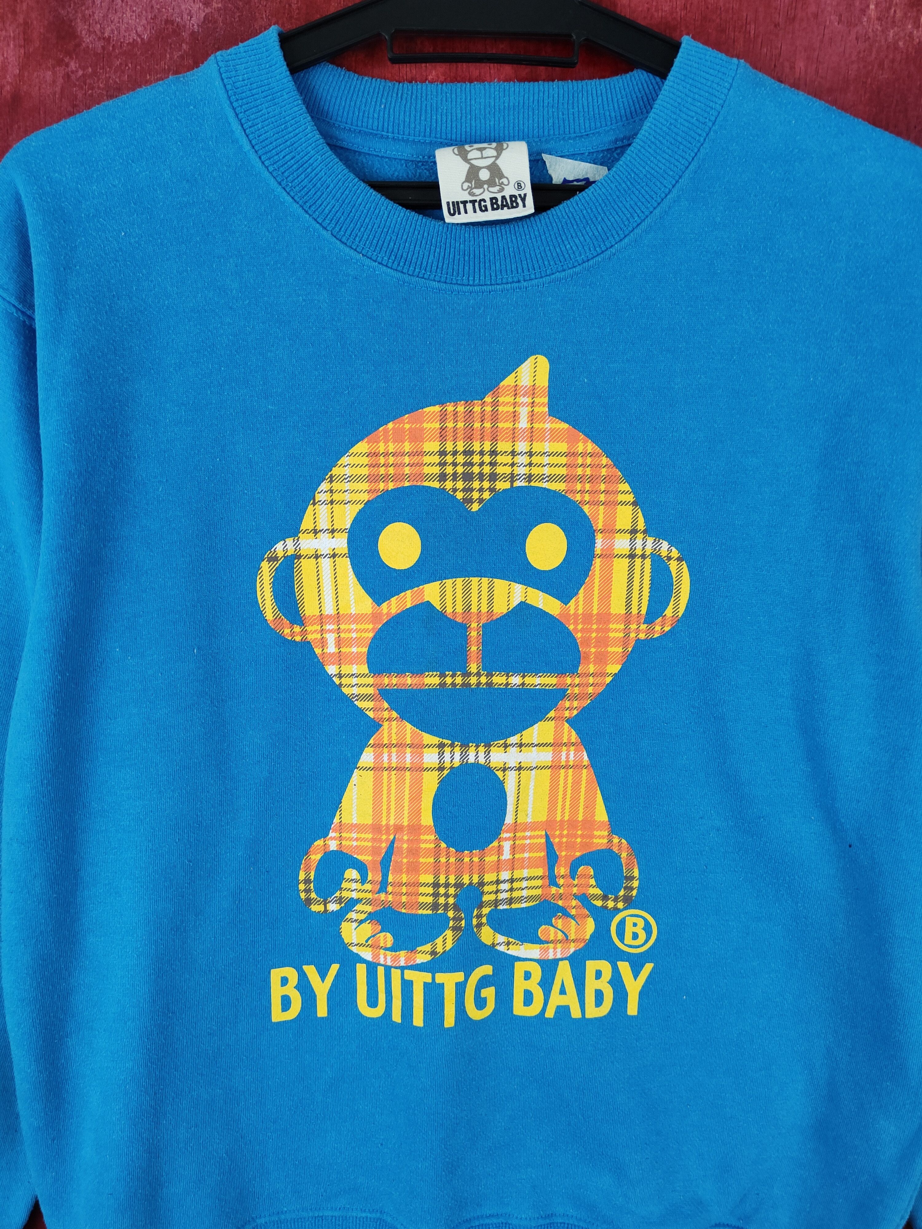 Japanese Brand × Vintage UITTG Baby® Blue Sweatshirt #5777 Size US M / EU 48-50 / 2 - 2 Thumbnail