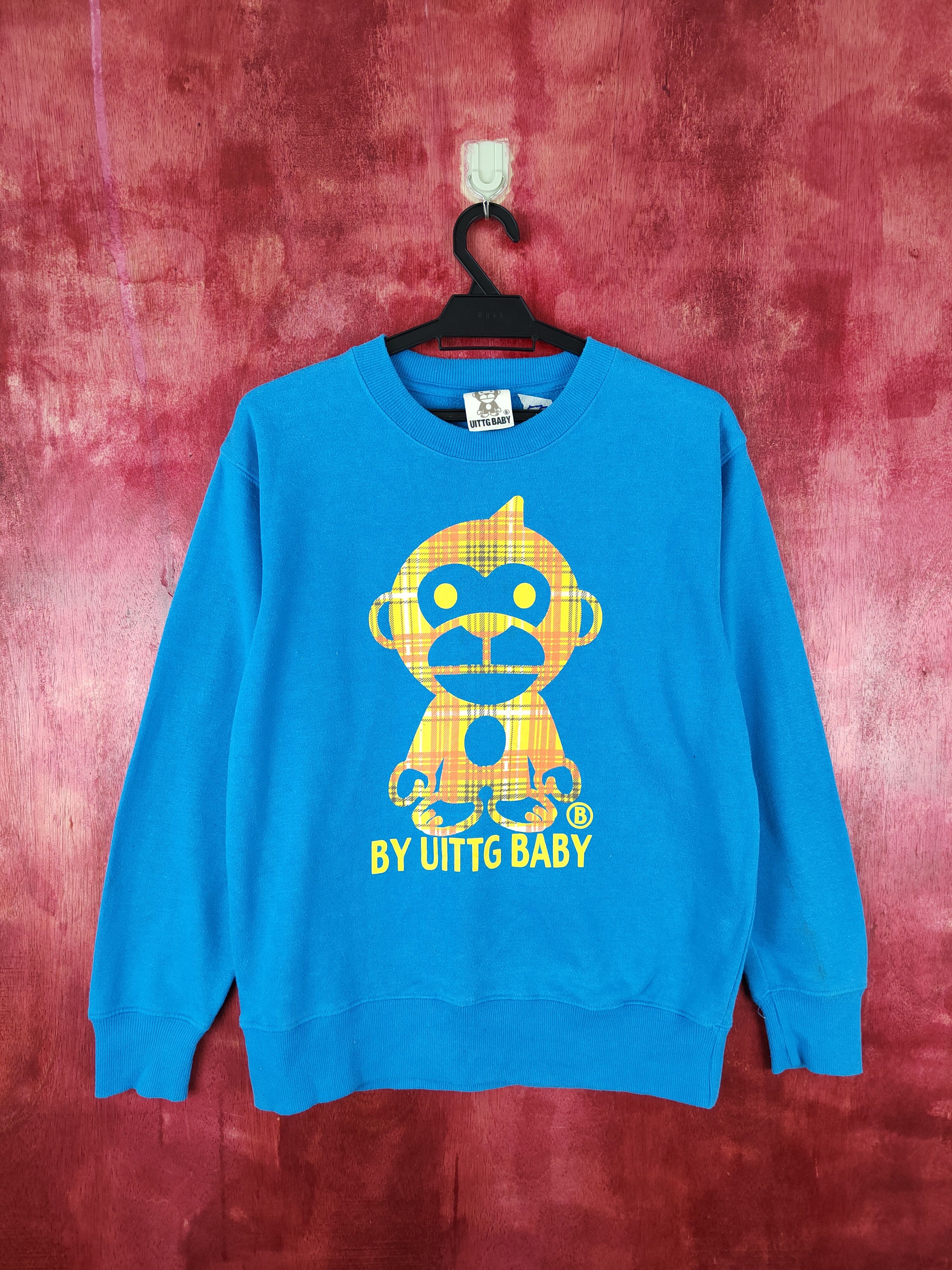 Japanese Brand × Vintage UITTG Baby® Blue Sweatshirt #5777 Size US M / EU 48-50 / 2 - 1 Thumbnail