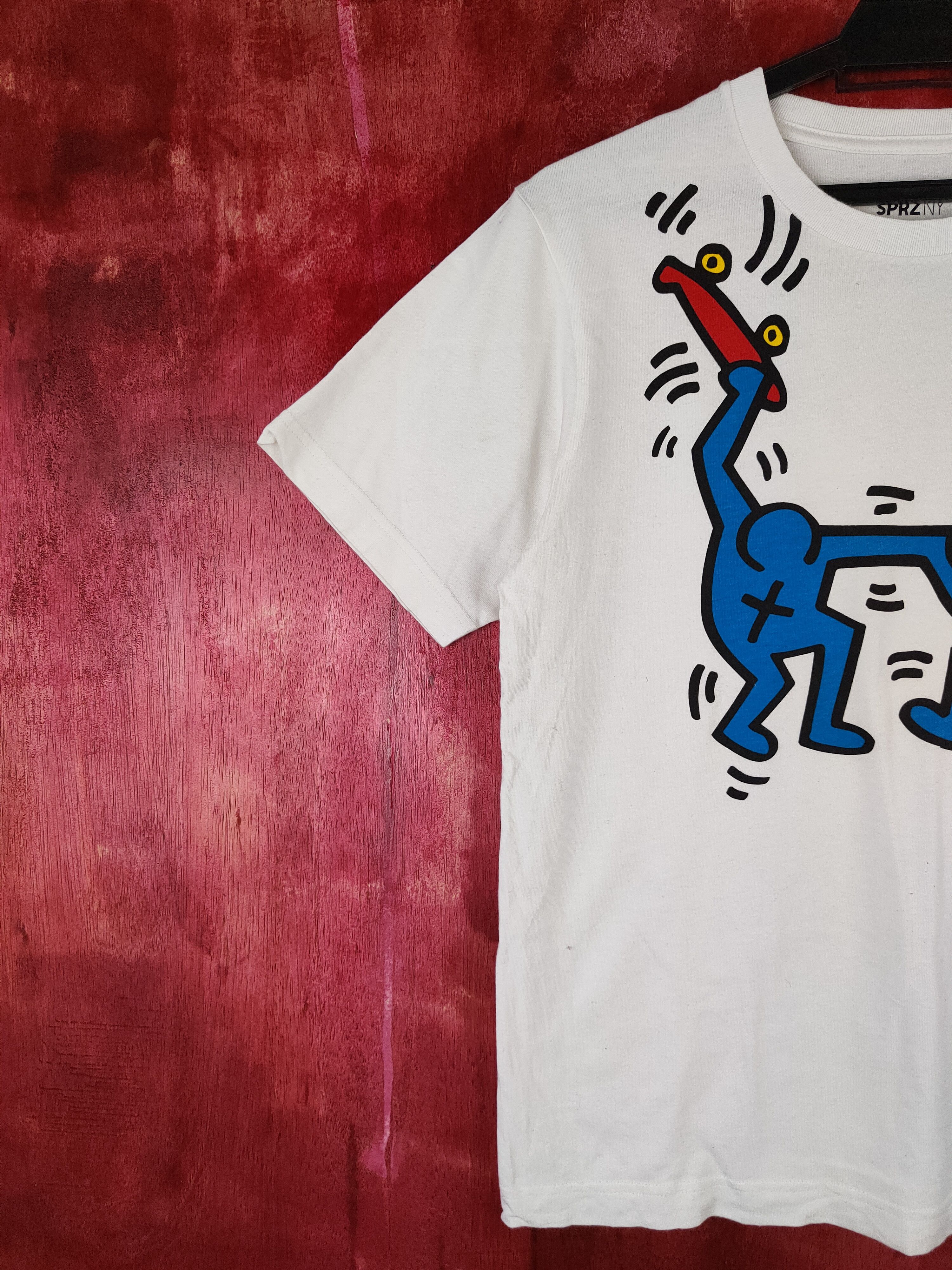 Japanese Brand Uniqlo X Keith Haring White Short Sleeve T-shirt #5782 Size US S / EU 44-46 / 1 - 3 Thumbnail